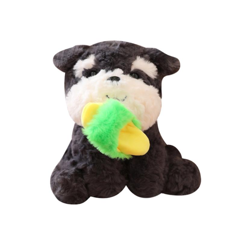 

Плюшевая игрушка собака Шнауцер в тапочке, мягкая игрушка, кукла, плюшевая, домашний декор, подарок для детей 21cm/8.3 in зелёный