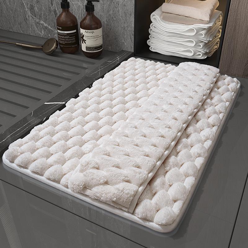 Memory Foam Quick-Dry Bath Mat - Absorbent Floor Mat for Shower, Bathroom, or Entrance.