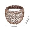 new Solid Color Lace Elastic Headbands Fashion Fabric Bow Wide Headband Hair Accessories For Women Party Headwear
