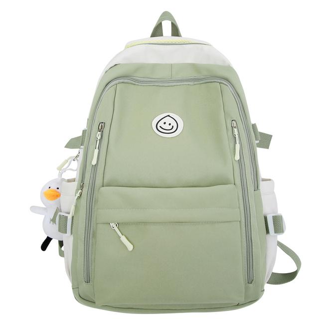 

Женская сумка и рюкзак, модная женская милая женская дорожная подростковая студенческая сумка для колледжа, модная женская нейлоновая сумка для ноутбука Kawaii для отдыха, студенческая книжная сумка One Size зелёный