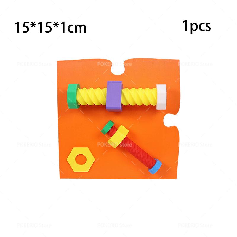 3D Printed Montessori Busy Board Montessori Mirror Puzzle Lock Mobile Gear Busy Board Early Educational Sensory Toy For Kids