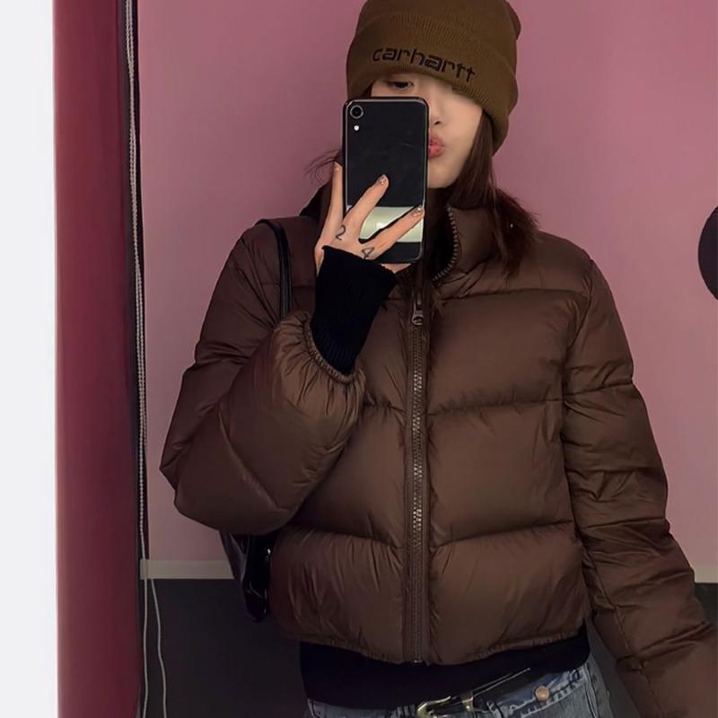 Down cotton-padded clothes for women's winter short cotton-padded clothes, new thickened bread clothes, small loose cotton-padded jackets.