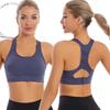 One-piece Fixed Cup High-strength Shockproof Gathered Sports Bra for Women Thin Style Beautiful Back Sports Bra