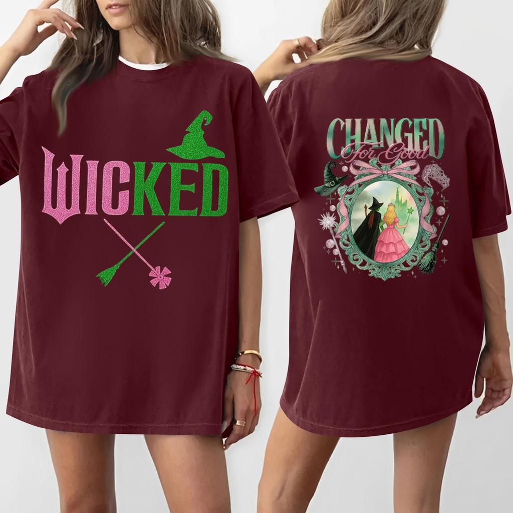 Women's Casual Fashion Round Neck Printed Short Sleeve T-Shirt Top