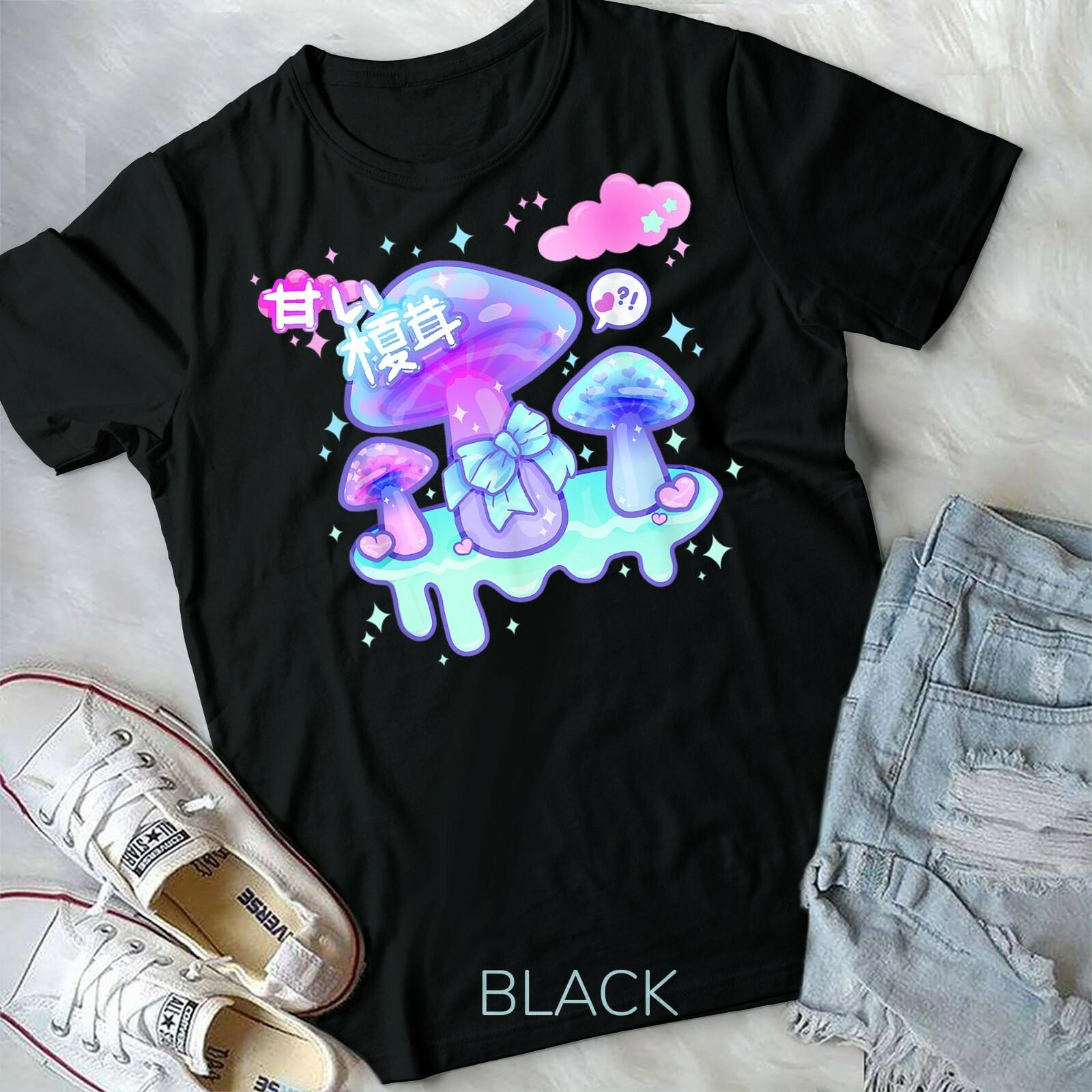 Pastel Goth Mushroom Yumi Kawaii LSD Harajuku Japan Pagan Unisex Form T-shirt XXL