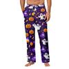 Men's Halloween Print Pocket Straight Casual Pants Home Pajama Pants