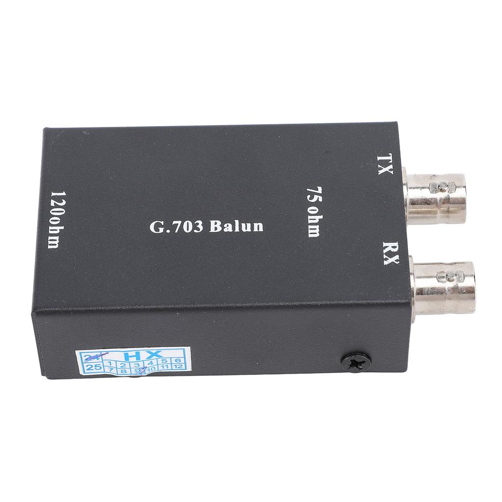 BNC Ethernet to RJ45 Converter 75ohm to 12ohm Connector G703 Balanced to Unbalanced Converter for
