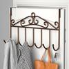 Multi Functional 7-hook Door Top Back Hanging Rack Storage Rack Without Punching Holes Clothes Hanging From The Back of The Door