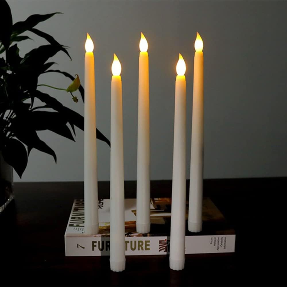 Flameless Candles Battery Powered Large Candle Lights LED Warm Light Candle Lamps for Home Christmas Halloween Party Decoration
