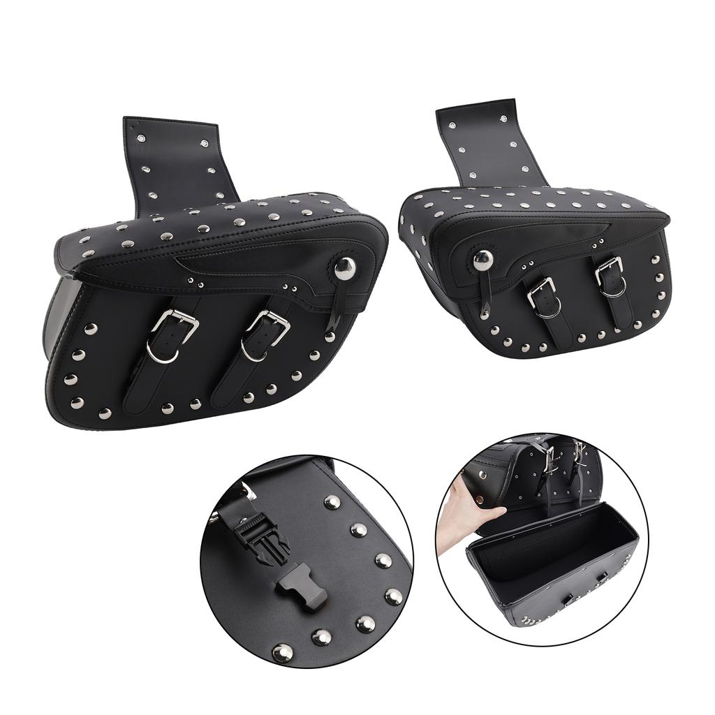 Tail Bag Side Saddlebag Tail Bag Luggage Pouch Storage Black 80L For Motorbike