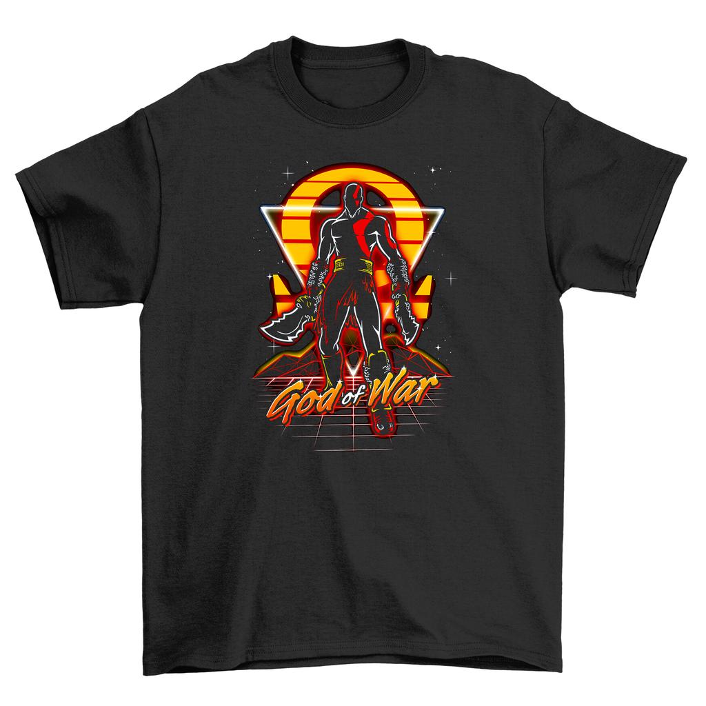 Retro God War T-Shirt Mens Womens Tees Top - Blast Off In Style! Retro-inspired Design for Space Fans