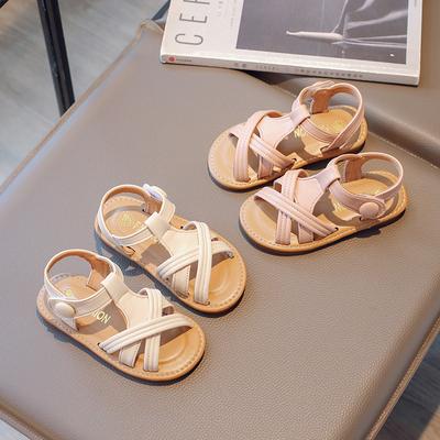 Girls Casual Sandals Soft Sole Kids Summer Beach Shoes Summer Fashion Kindergarten Princes Sandals Anti-Slippery 2024 New