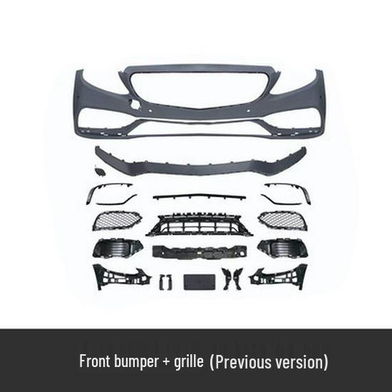 W205 Mercedes-Benz C-Class Coupe C260L to C63 AMG/C65 Wide Body Kit: Front & Rear Bumpers