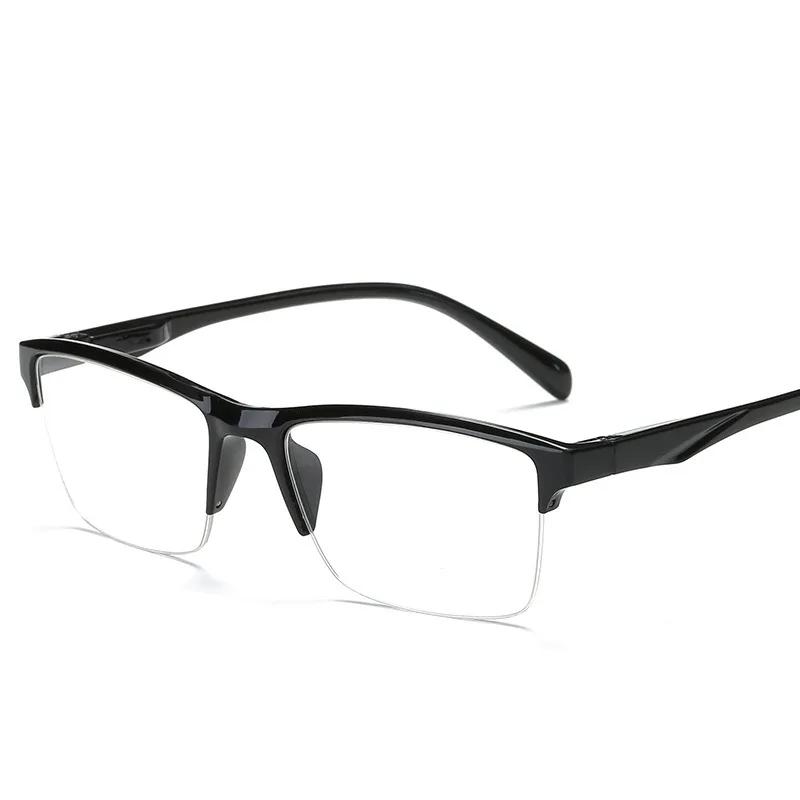 Ultralight Square Half Frame Reading Glasses Presbyopic Glasses Men Women +0.25 0.5 0.75 1 1.25 1.5 1.75 2 2.25 2.5 2.75 3 3.25