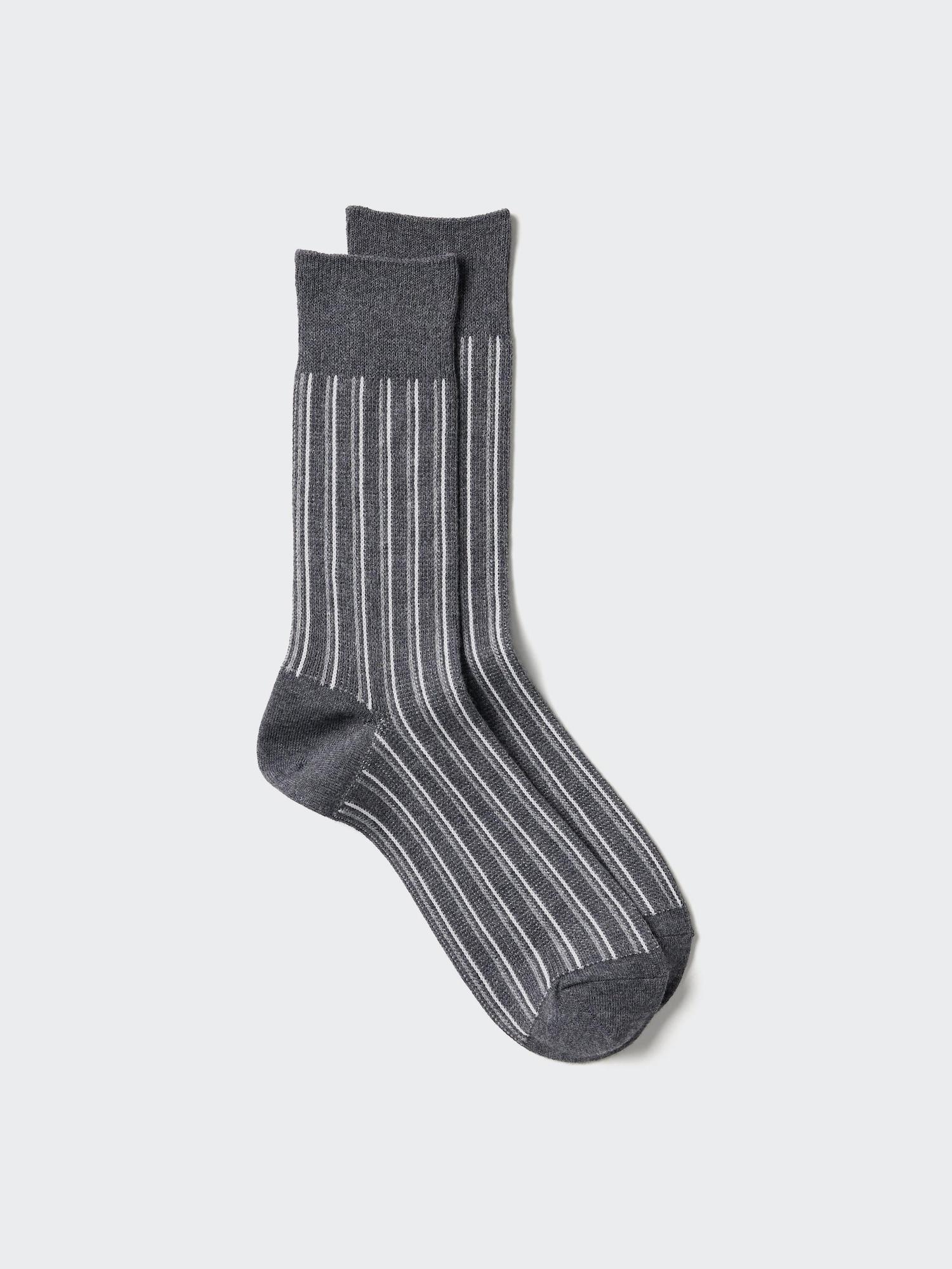 

Носки Uniqlo в полоску 08 DARK GRAY/MEN 2527