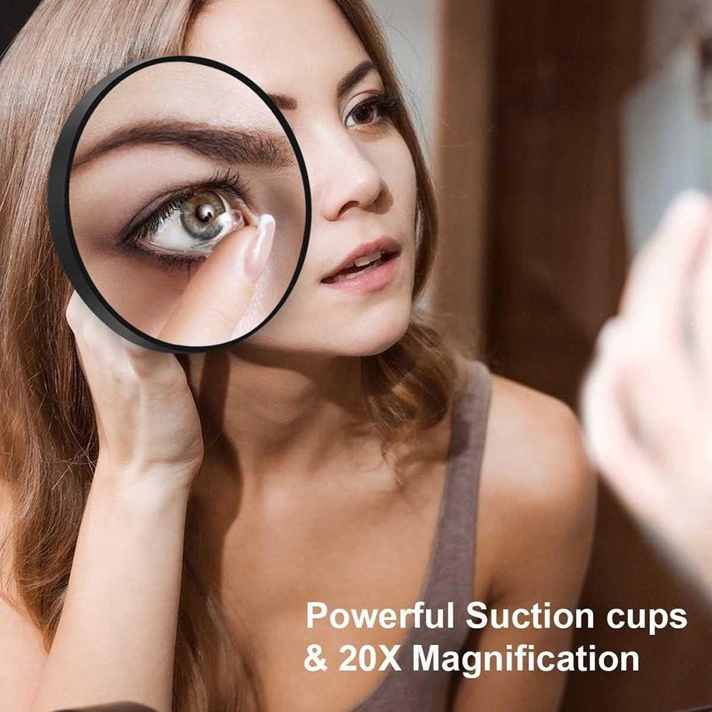 Round Enlarging Cosmetic Mirror High-definition Bathroom Makeup Mirror  Eyebrow