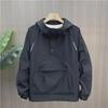 Men’s Trendy Hooded Workwear Jacket - Casual, Loose Fit for Spring and Autumn 2023