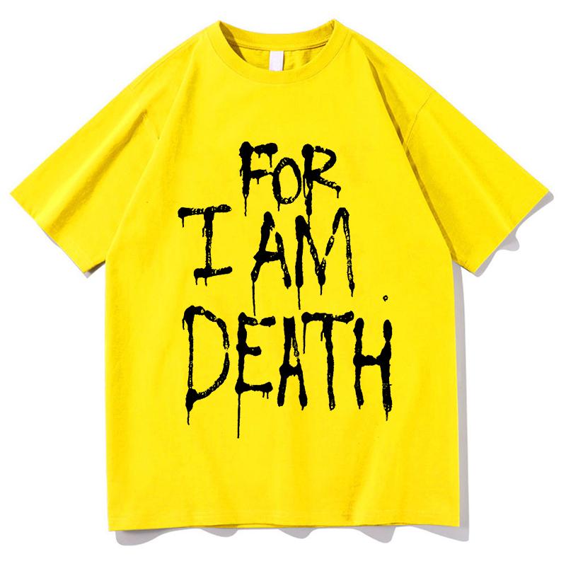 

The Pretty Reckless For I Am Death T-shirts Mens Women Clothing Cotton Short Sleeves Oversized T Shirts Vintage top 3XL
