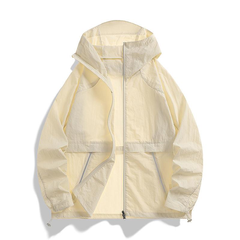 1011 New summer sunscreen clothing for men and women, light and thin outdoor UV protection breathable fishing clothing jacket