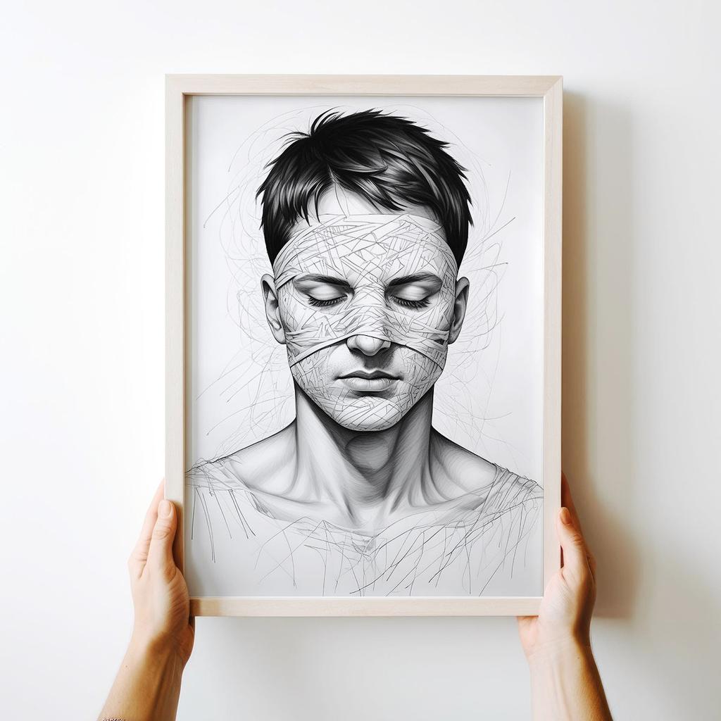 Plakat szkic portret