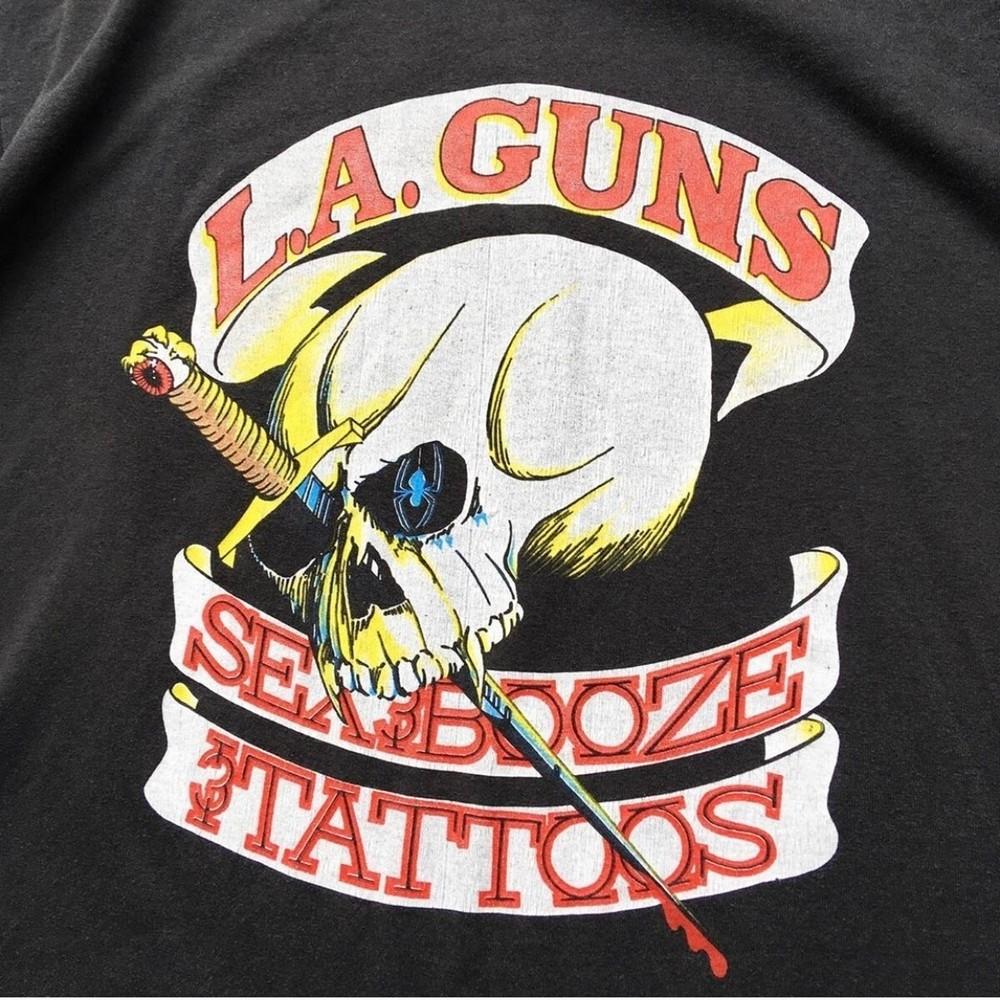 L.A.Guns Band Sex & Booze & Tattoos Black Men S-234XL Unisex T-Shirt XXL