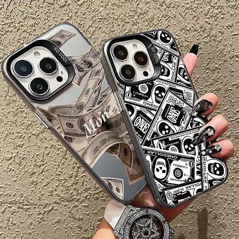 Case For  14 Cases Poco X6 Case Creative Skull Money Case For  Mi 13 12 11 Lite 5G 13T 12T 12X Poco M6 F5 Pro Cover