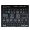 QIANLI MEGA-IDEA Black BGA Reballing Stencil Multifunction Universal Net for iPhone 6-17 Pro Max Planting Tin Steel Mesh Tools