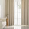 Monozu Blackout Curtains, Set of 4, 99.99% Light Blocking, 210cm Length, Shape Memory Processing, Grade 1 Light Blocking, Thick, with Tassels, Heat In