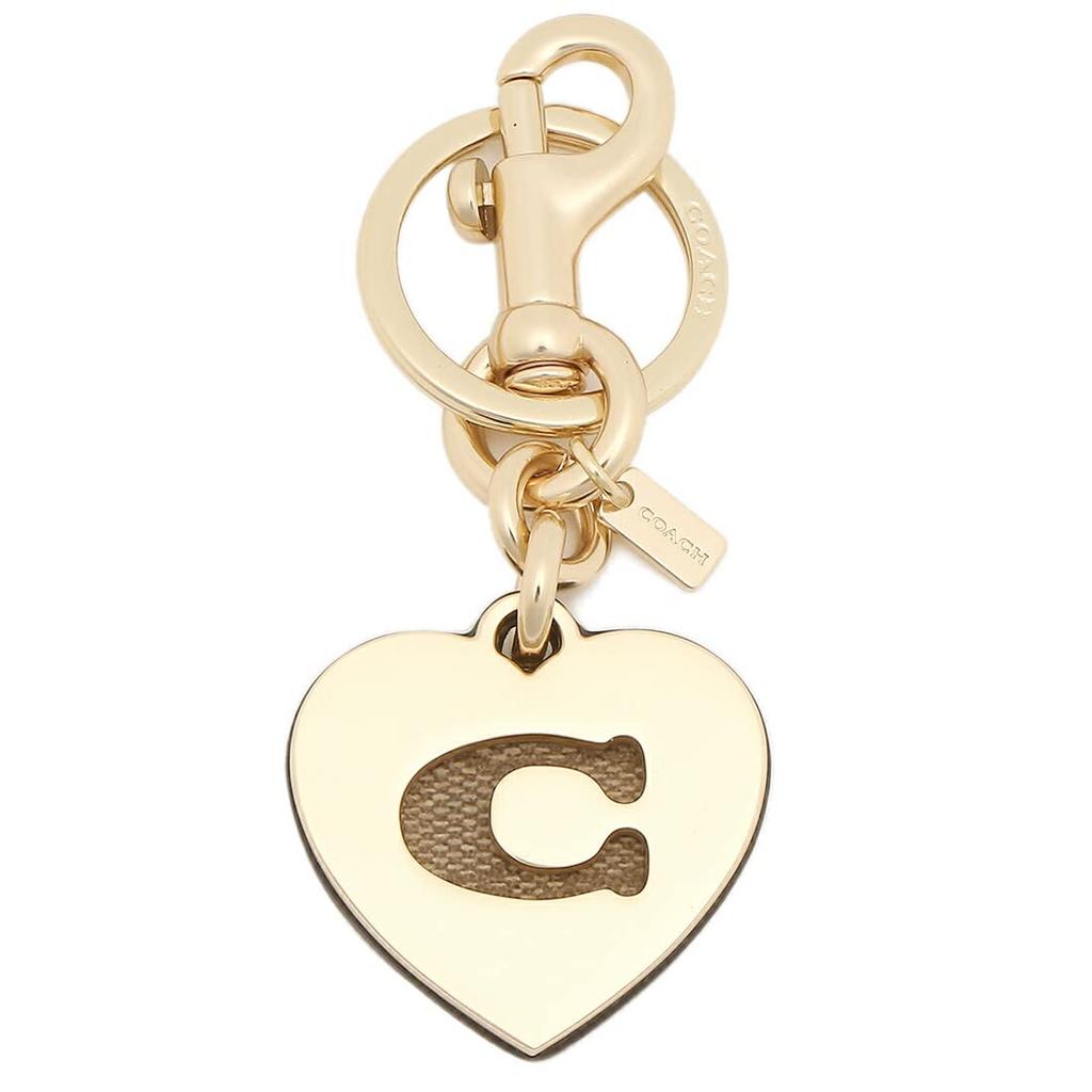 Coach Outlet Signature Key Beige and 91478 IMKHA Ring, White, Women's, [Used]