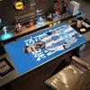 Football Messi Customize Your Name Mouse Pad Desk Mat Desktop Mouse Pad Non-Slip Rubber Base Perfect Gift for Gamers
