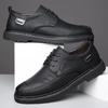Fashion British Platform Leather Loafers for Men Designer Soft-soled Casual Business Men's Dress Shoes Fashion Light Male Driving Shoes