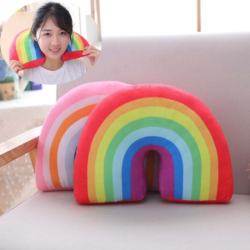 rainbow shaped cushion
