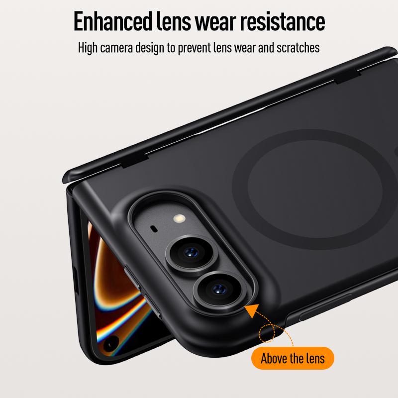 Luxury Skin Sensitive For Magnetic Magsafe Phone Case, For iPhone Ultra Fold Case High-Definition privacy Screen Protector Cover