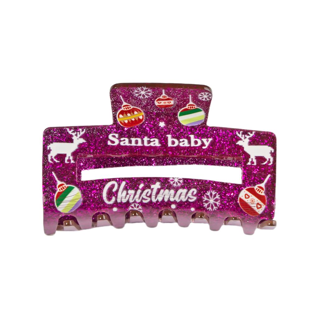 Spinka do włosów z poroża Duży klips do włosów Modna świąteczna ozdoba Chwytak Świąteczne spinki Narzędzie do stylizacji włosów Ozdoby