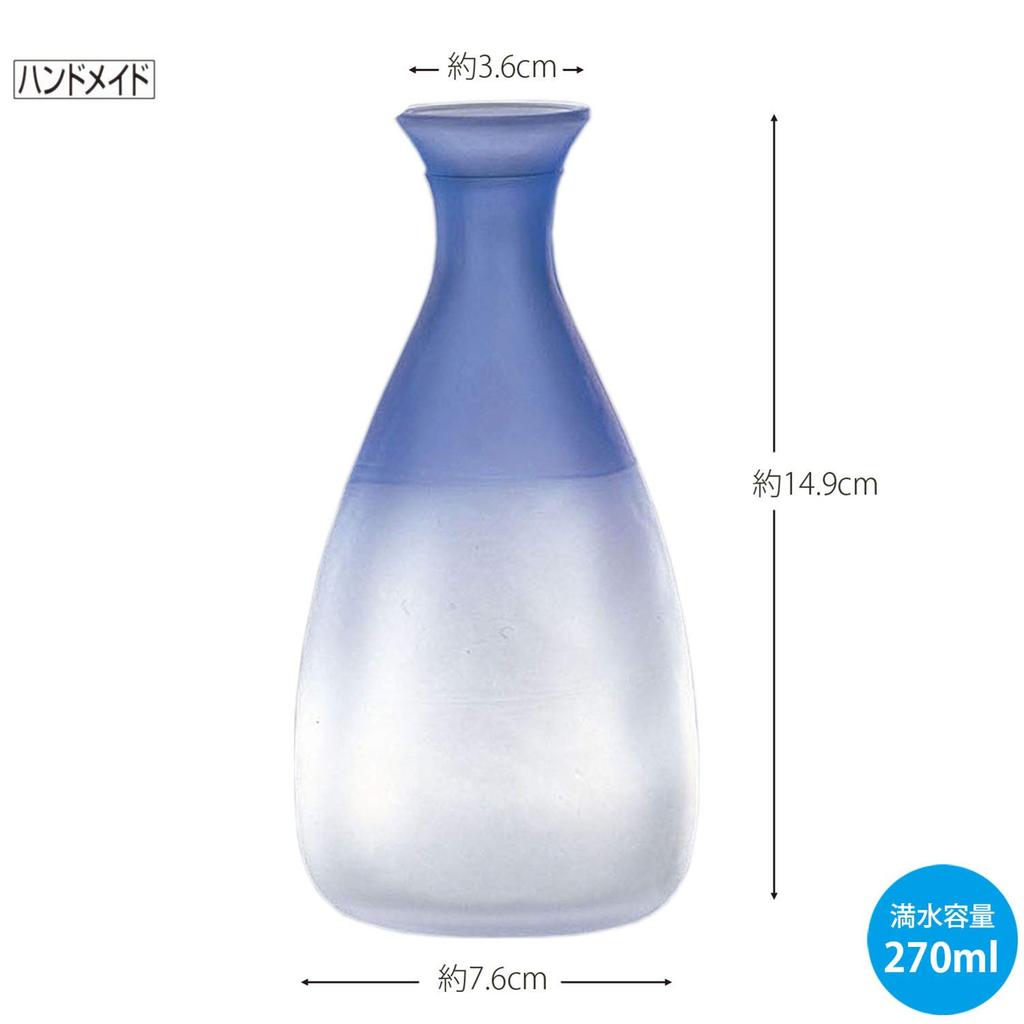 Toyo Sasaki Glass Sake Bottle, 270ml, Made In Japan, 61063MB-600