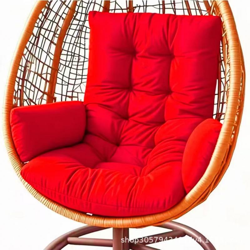 Thickened Hanging Basket Seat with Enlarged Backrest Cushion for Swing, Single Sofa, or Rocking Chair