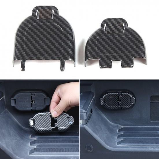 ABS Carbon Fiber Trailer Power Take-Off Cover Trim For Toyota Tundra -24