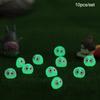 10Pcs Mini Luminous Briquettes Elfs Dust Sprite Micro Ornaments Small Coal Ball Glowing Potted Ornament Miniature Garden Decor
