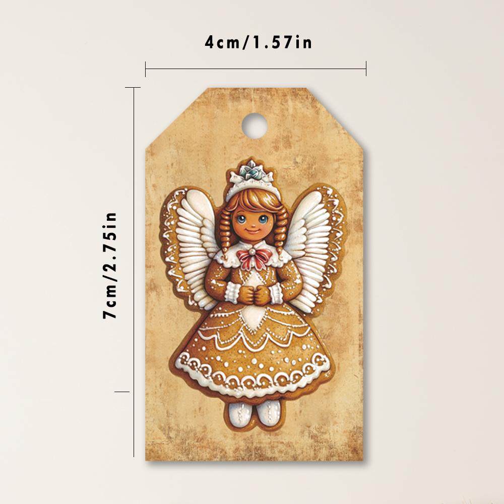 40pcs, Christmas tags, gift labels, party decorations, DIY cards, holiday home decor, greeting cards, party cards, gift twine