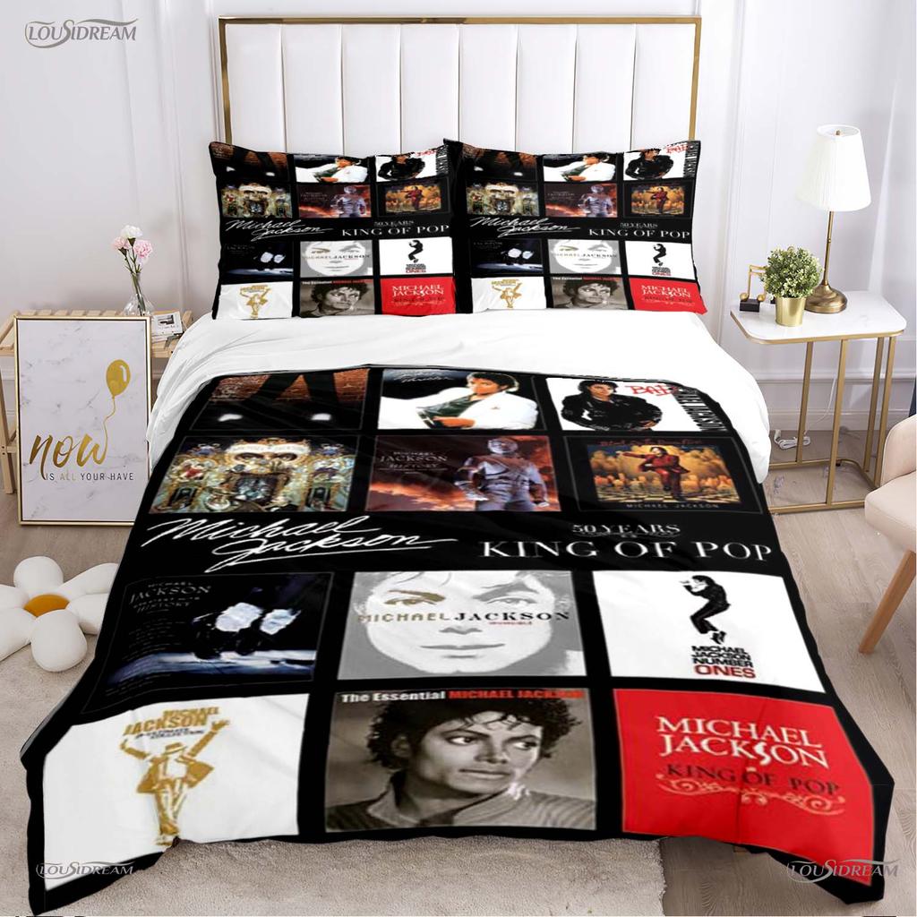 Comforter Casal Michael J-Jackson All Season Comforter Bedding Set Soft And S Single/Double/Queen/King