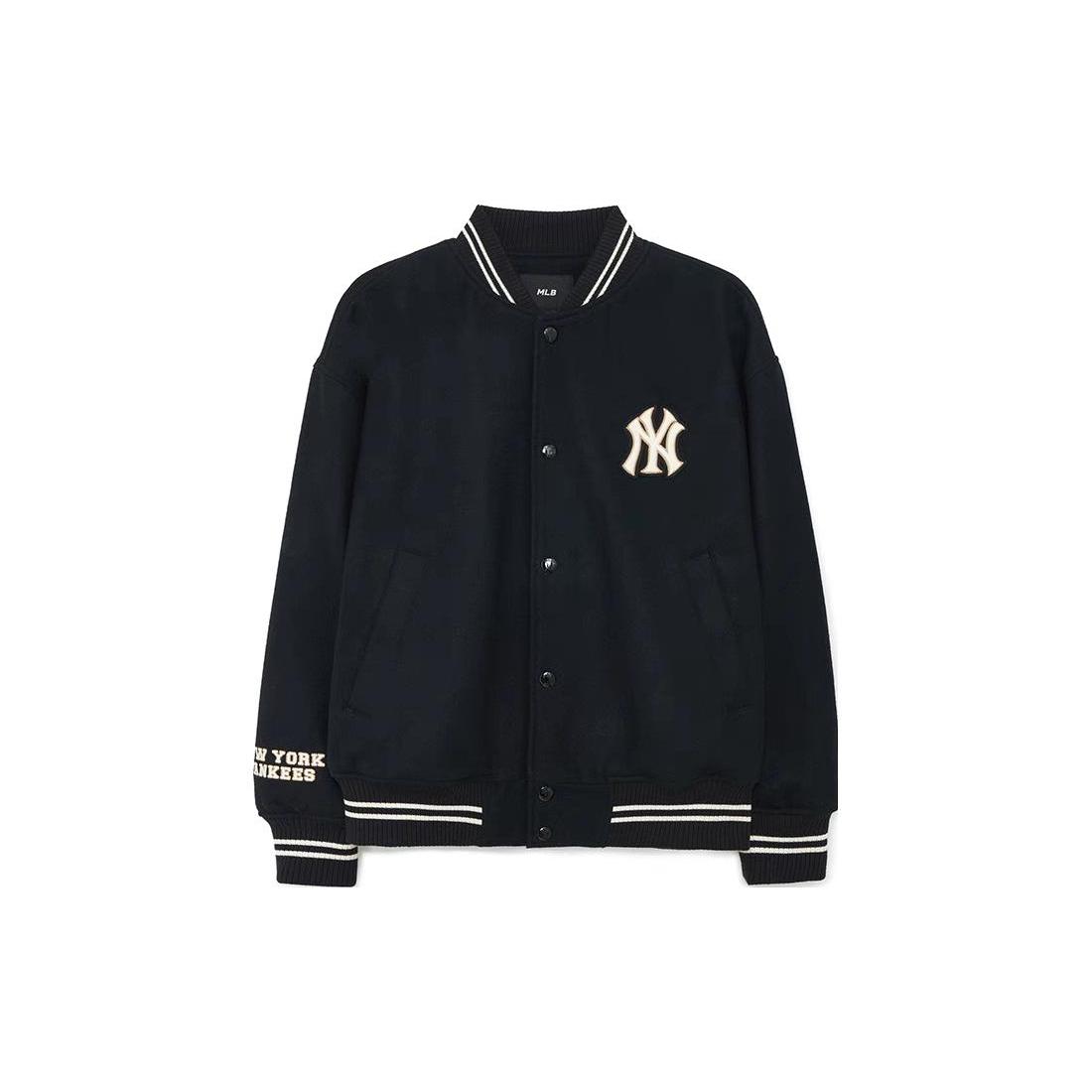 MLB Baseball Jacket Unisex Black 3AJPV0134-50BKS S