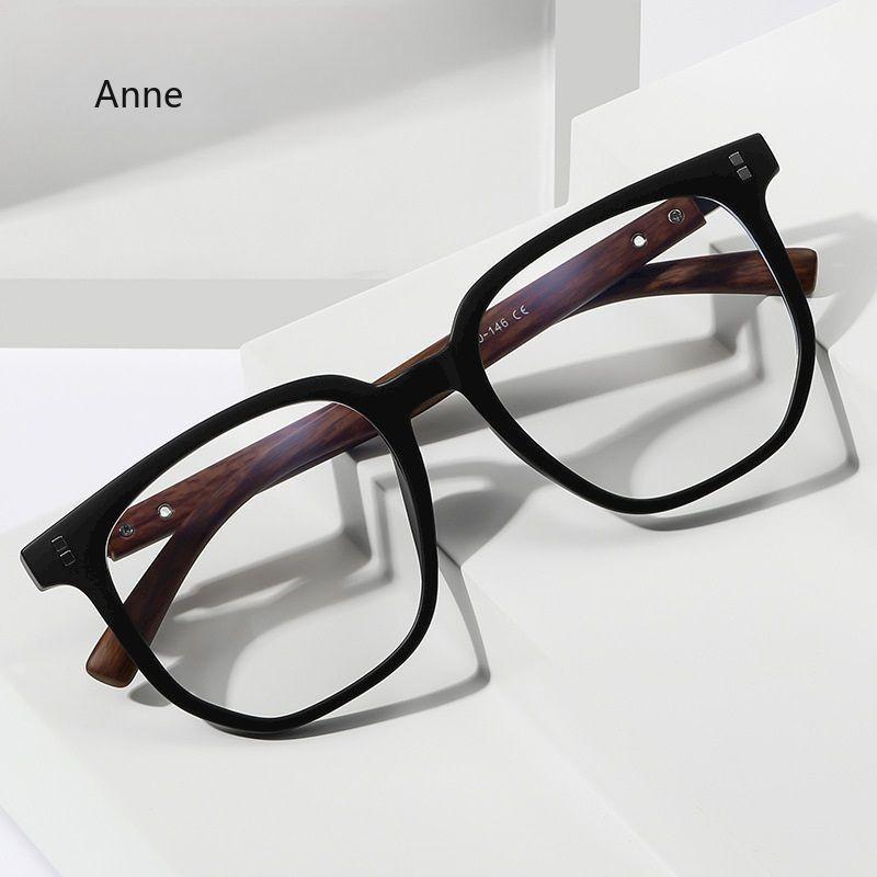 Fashion Ultra-light Wide-rim Design TR90 Eyewear Retro Square Pptical Prescription Glasses Frame Men Women Blue Light Glasses