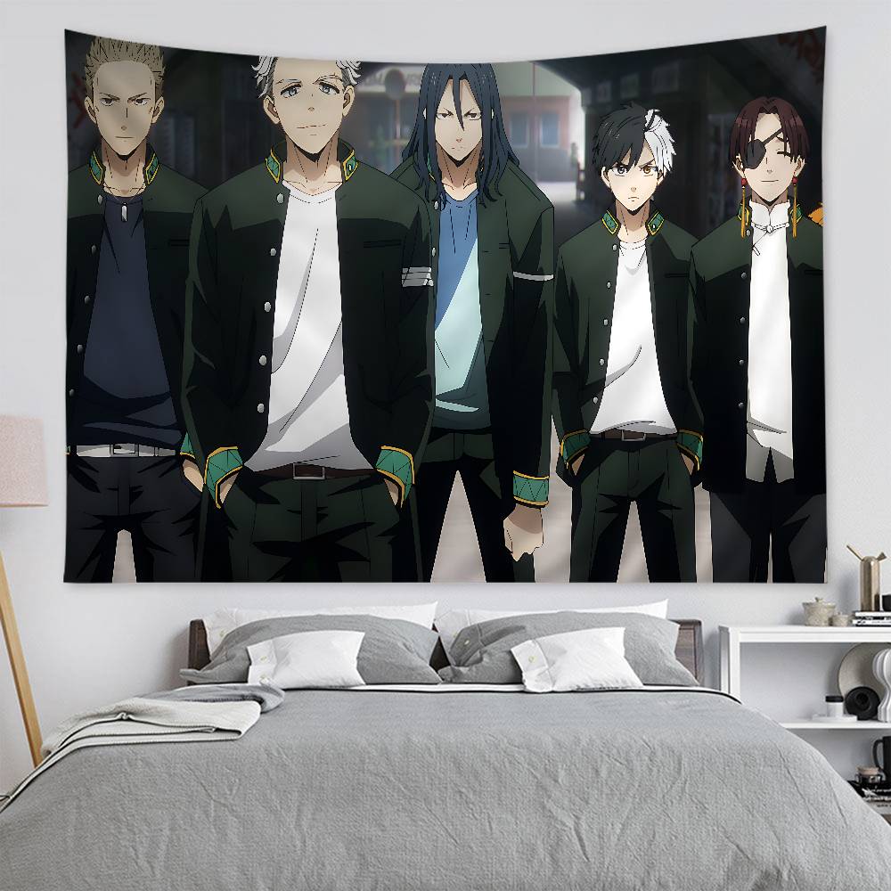 Wind Breaker Anime Tapestry, High-Quality Cartoon Wall Hanging for Home Bedroom Dorm Room Decor