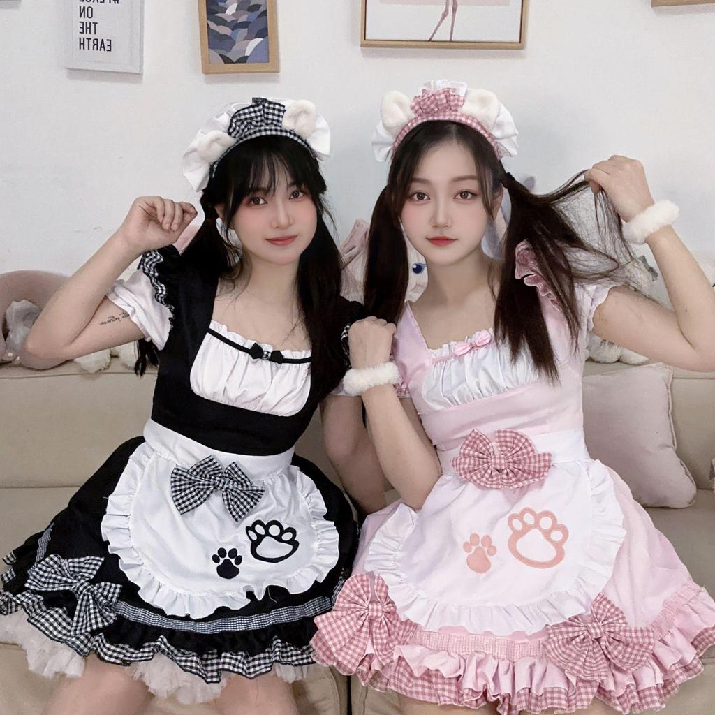Sweet Kitten Anime Lolita Maid Cosplay Dress