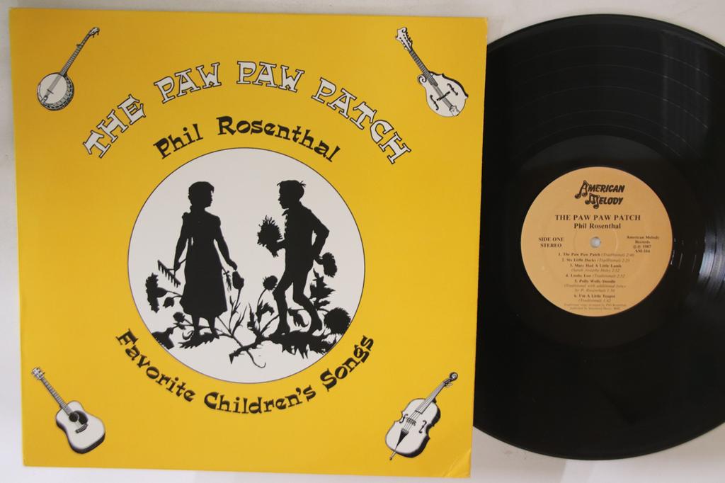 LP Record PHIL ROSENTHAL - Paw Paw Patch: Favorite Children's  AM104 AMERICAN MELODY 1987 US Country Used