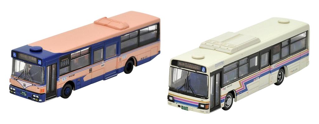 The Bus Collection: Chutetsu Bus (New and Old Colors), Set of 2, Diorama Supplies (Manufacturer's First Order Limited Edition)