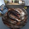 Cartoon Print Round Area Rug,Carpet Rug for Living Room Bedroom Sofa Playroom Decor,Non-slip Floor Mat