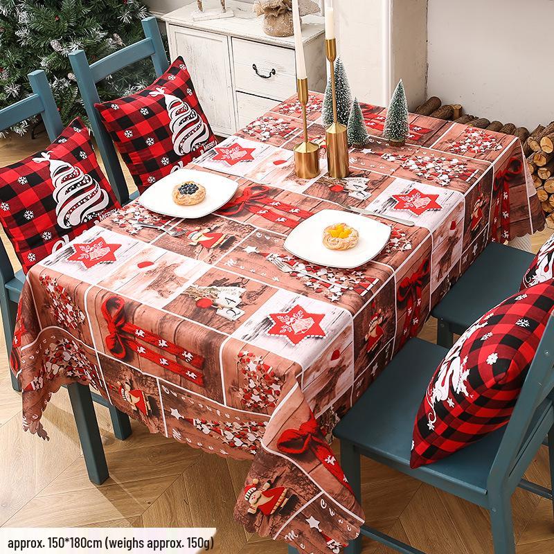 Creative Cross-Border Christmas Table Runner - Festive Holiday Decoration