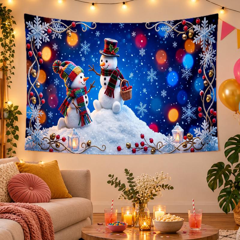 Weihnachtsthema Wandteppich, Xmas Wandbehang, Feiertags-Heim Schlafzimmer Dekoration