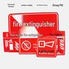 BELIK Luminous Fire Extinguisher Instructions Sticker